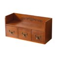 thumbnail image 1 of Fancyes Desktop Storage Drawer Box Cases Jewelry Halter Practical Rustic Table Cabin Cosmetic Box for Office Discharge Working Service, 1 of 8