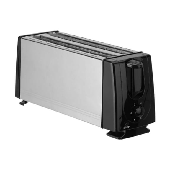 Fancyes Electric Breakfast Maker Machine 4 Slices US Plug Adjustable Settings Automatic Waffle Machine for Bagels Puff Pastry