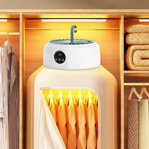 Fancyes Electric Clothes Dryer 360 degree Heated Clothes Airer US Plug Practical Quick Drying Folded Portable Dryer for Kids Clothes Travel