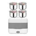 thumbnail image 1 of Fancyes Electric Lunch Case ,Heating Lunchbox, Detachable ,Portable US Plug ,Lunch Warmer ,Food Warmer ,for Truck Work Home Office Car 2 tier Middle handle, 1 of 8
