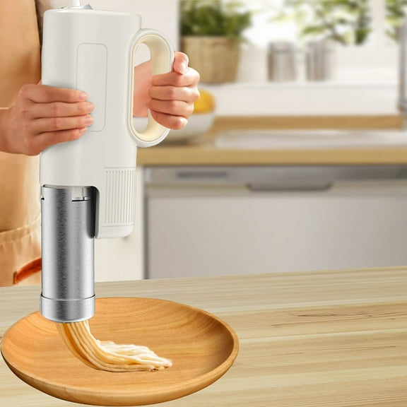 Fancyes Electric Pasta Maker with 5 Heads Small Handheld Household Pasta Maker Home Noodle Press for Homemade Lasagna Spaghetti Ramen