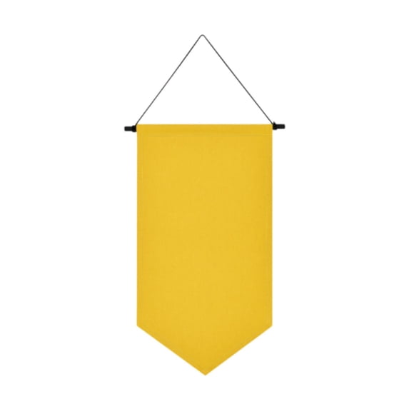 Fancyes Enamel Pin Wall Display Banner Collection Display Pennant Practical Blank Brooch Pin Holder for Protecting Collections Office Yellow