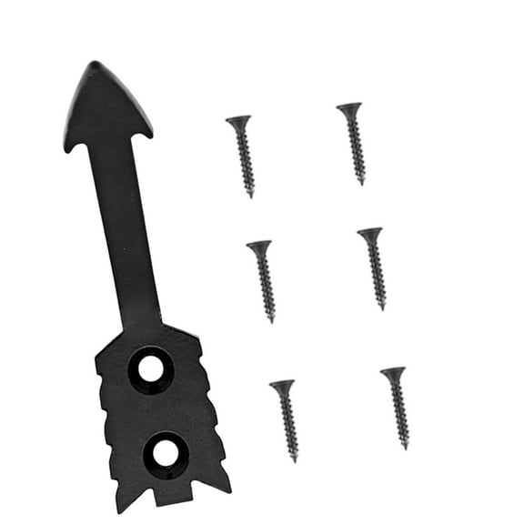 Fancyes Euro Deer Skull Mount Hanger Kit Shape Multipurpose Simple Assembly Head Sturdy Rust Resistant Display Bracket 6Pcs