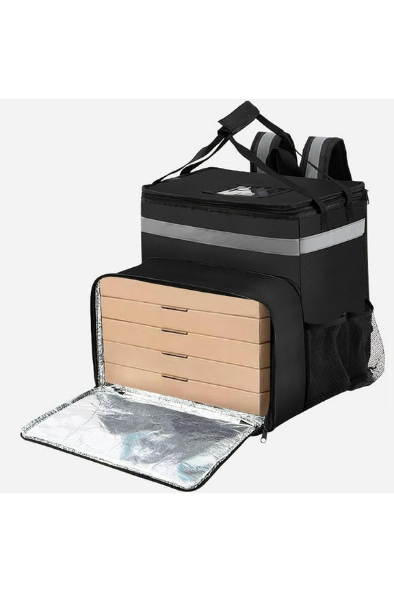 Food Delivery Backpack Shoulders Bag 48L Wear Resistant Expandable Large Capacity Grocery Shopping Backpack for Delivery Bike