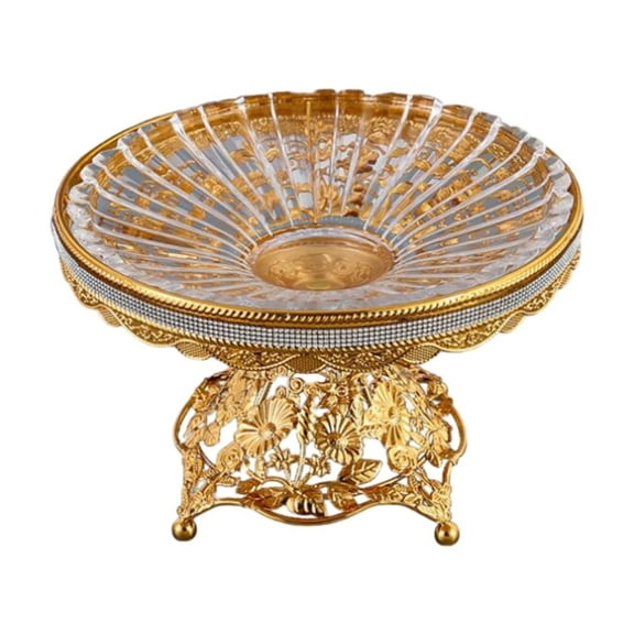 Fancyes Footed Fruit Plate Food Storage Dish Multipurpose Snack Candy Plate for Home