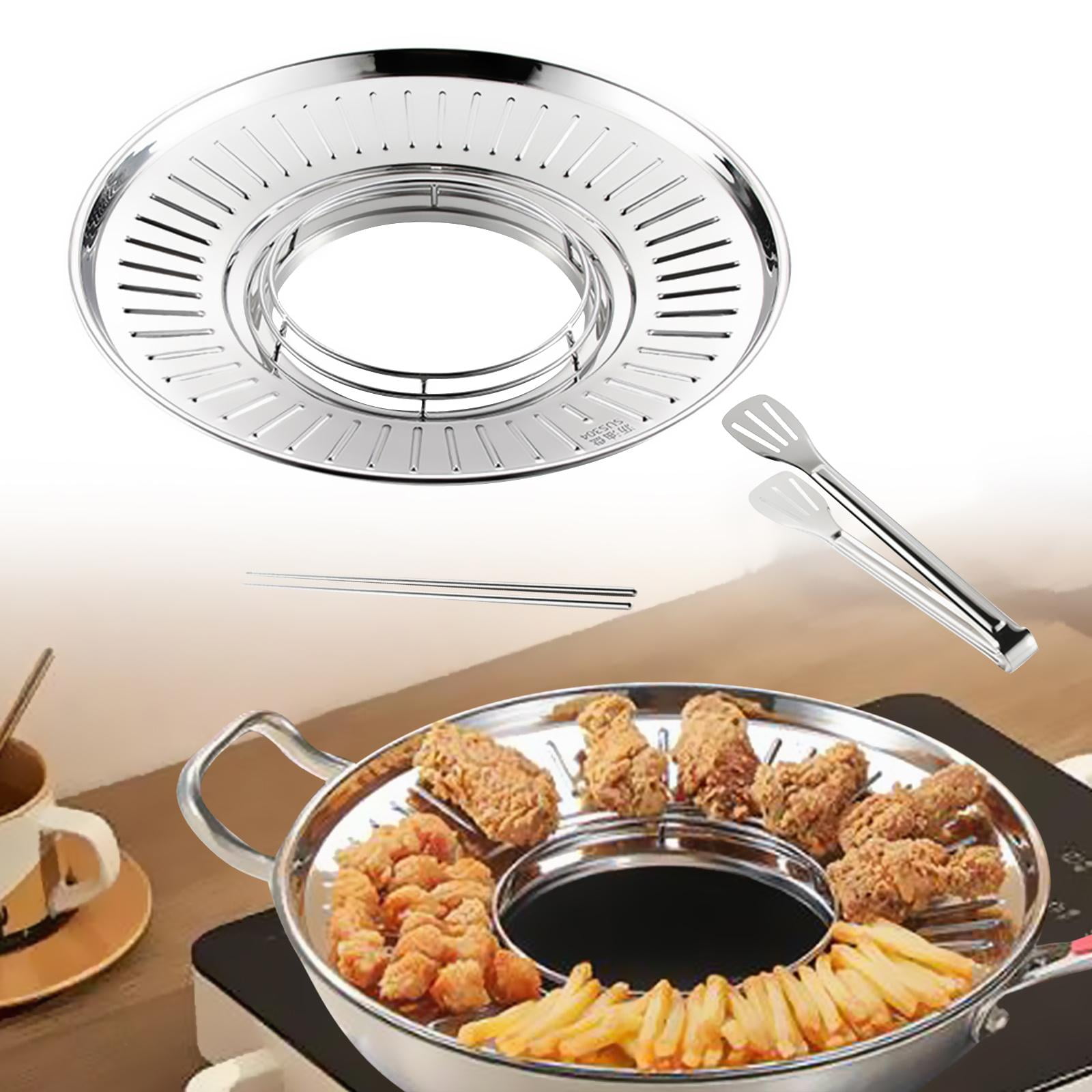 Fancyes Frying Oil Drain Tray Oil Drip Filter Colander Cooking Tool ...