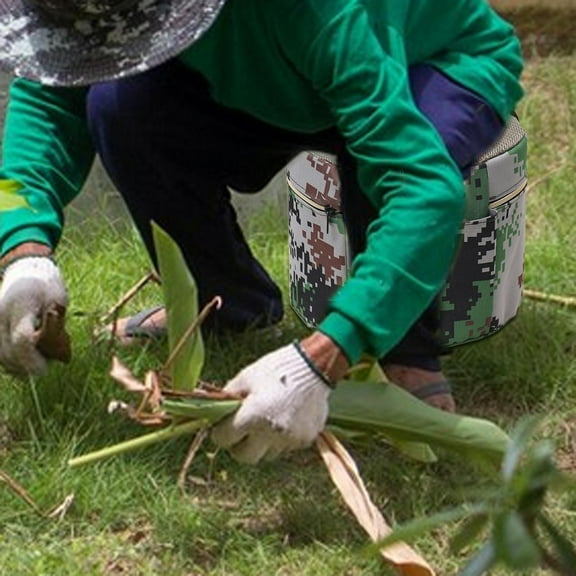Fancyes Gardening Hip Cushion Stool Wearable Farming Stool for Backyard Home Picnics Height 24cm