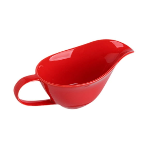 Fancyes Gravy Boat Gravy Jug Gravy Pourer Kitchen Acceesories Sauce Boat Container Porcelain Gravy Boat for Beefsteak Milk Dining BBQ red