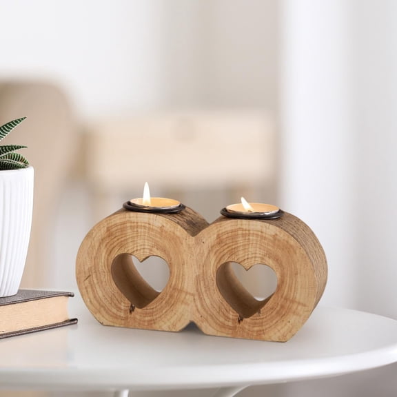 Fancyes Heart Tea Light Candle Holder Decorative Candle Holder Romantic Gift Candle Stand Table Centerpiece for Party Fireplace Decor