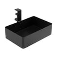 thumbnail image 1 of Fancyes Hiddens Desk Organizer Serving Tray Metal Stable Easy to Assemble under Table Storage Basket under Desk Drawer for Home Pantry Black, 1 of 8