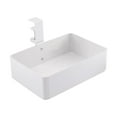 thumbnail image 1 of Fancyes Hiddens Desk Organizer Serving Tray Metal Stable Easy to Assemble under Table Storage Basket under Desk Drawer for Home Pantry White, 1 of 8