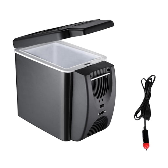 Fancyes Mini Fridge 6L Food Compact Office Can Small Car Refrigerator Freezer Double Holes
