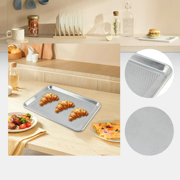 Fancyes Plate with Perforated Pastry Baked Bakery Plate in Versatile Oven with Roasting Holes with Cookies for The Kitchen of The Kitchen