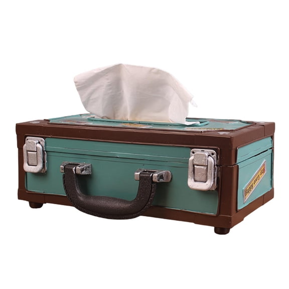 Fancyes Radio Shaped Tissue Box Cover Facial Tissue Holder Cute Napkin Case Napkin Holder for Restaurant Bar Dorm Living Room Bedroom Blue