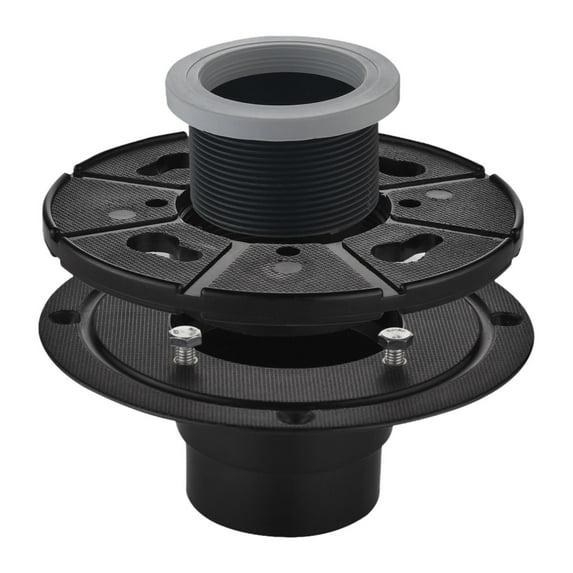 Fancyes Shower Drain Base Kit, Adjustable Adaptor and Threaded for Floor Drain, 2 inch Linear Shower Drain, Stable Installation