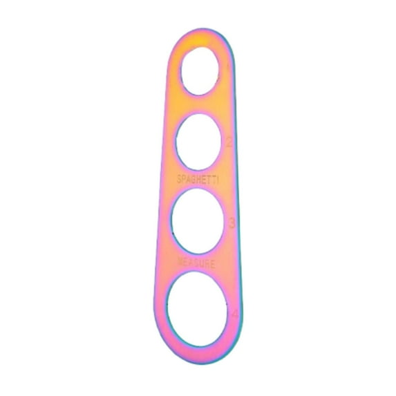 Fancyes Stainless Steel Spaghetti Measurer Tool Pasta Ruler Noodle Serving Size Tool colorful