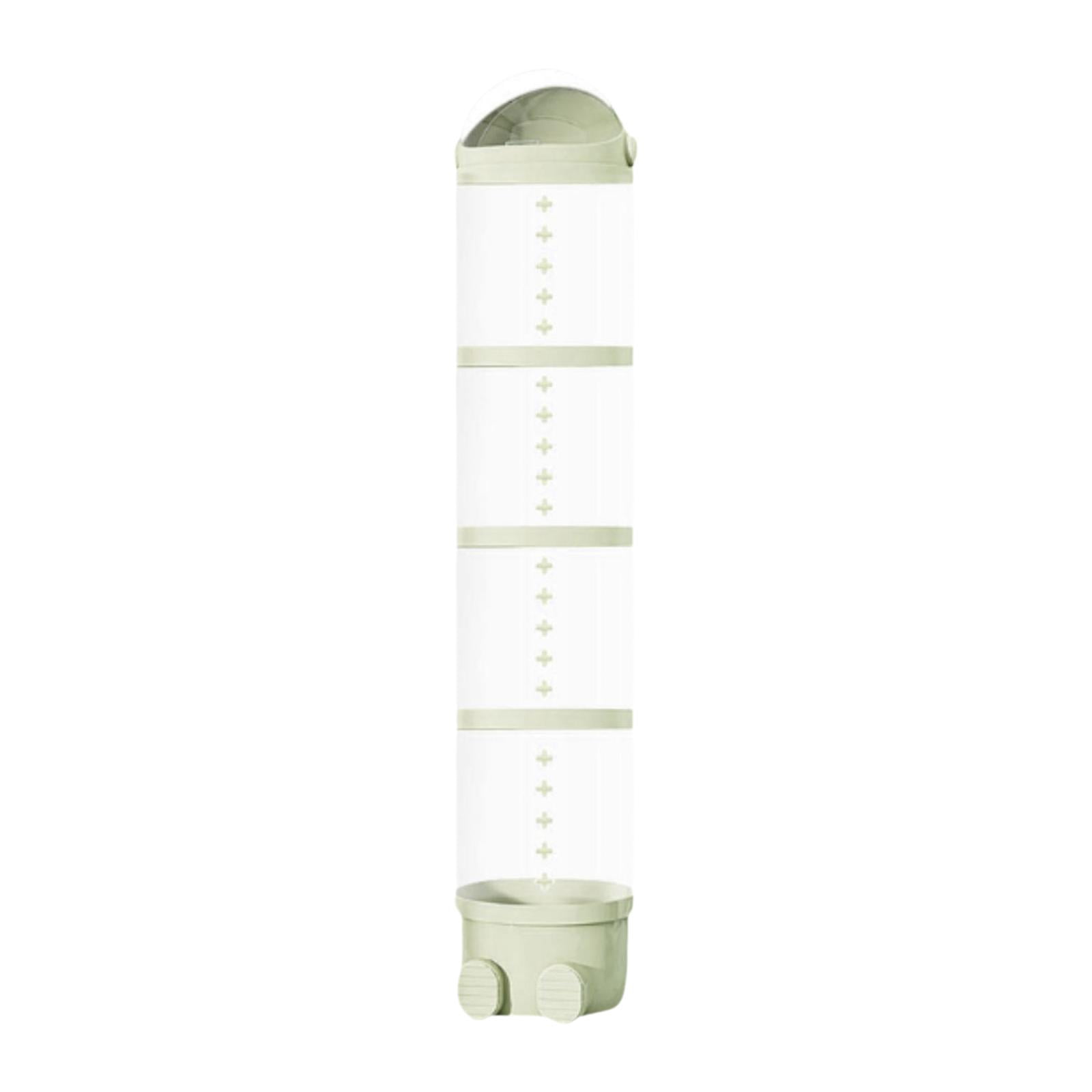 Fancyes Stuffed Toys Storage Tube Cute Display Bucket for Bedroom Household Playroom Green