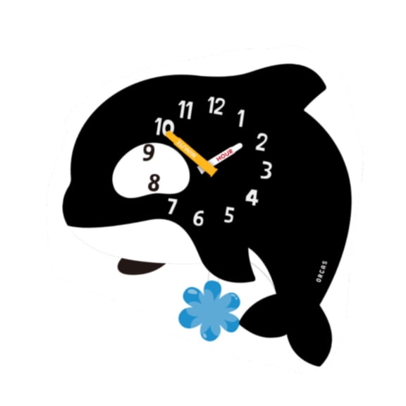 Fancyes Wall Clock,Large Wall Clock ,Swinging Swing Quiet Big Wall Clock ,Cute for Classroom, School Decorating Living Room Bathroom