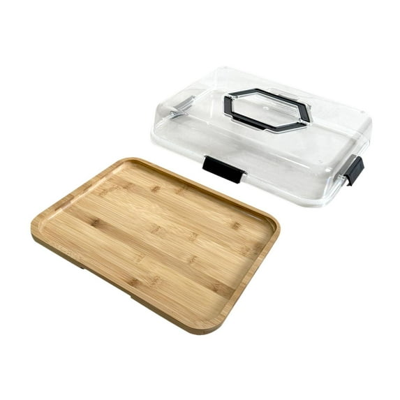 Fancyes s Board ,Appetizer Serving Tray ,Platter ,Portable with Clear Lid Pizza Cheese Board Cutting Board for Fruit Cheese 1