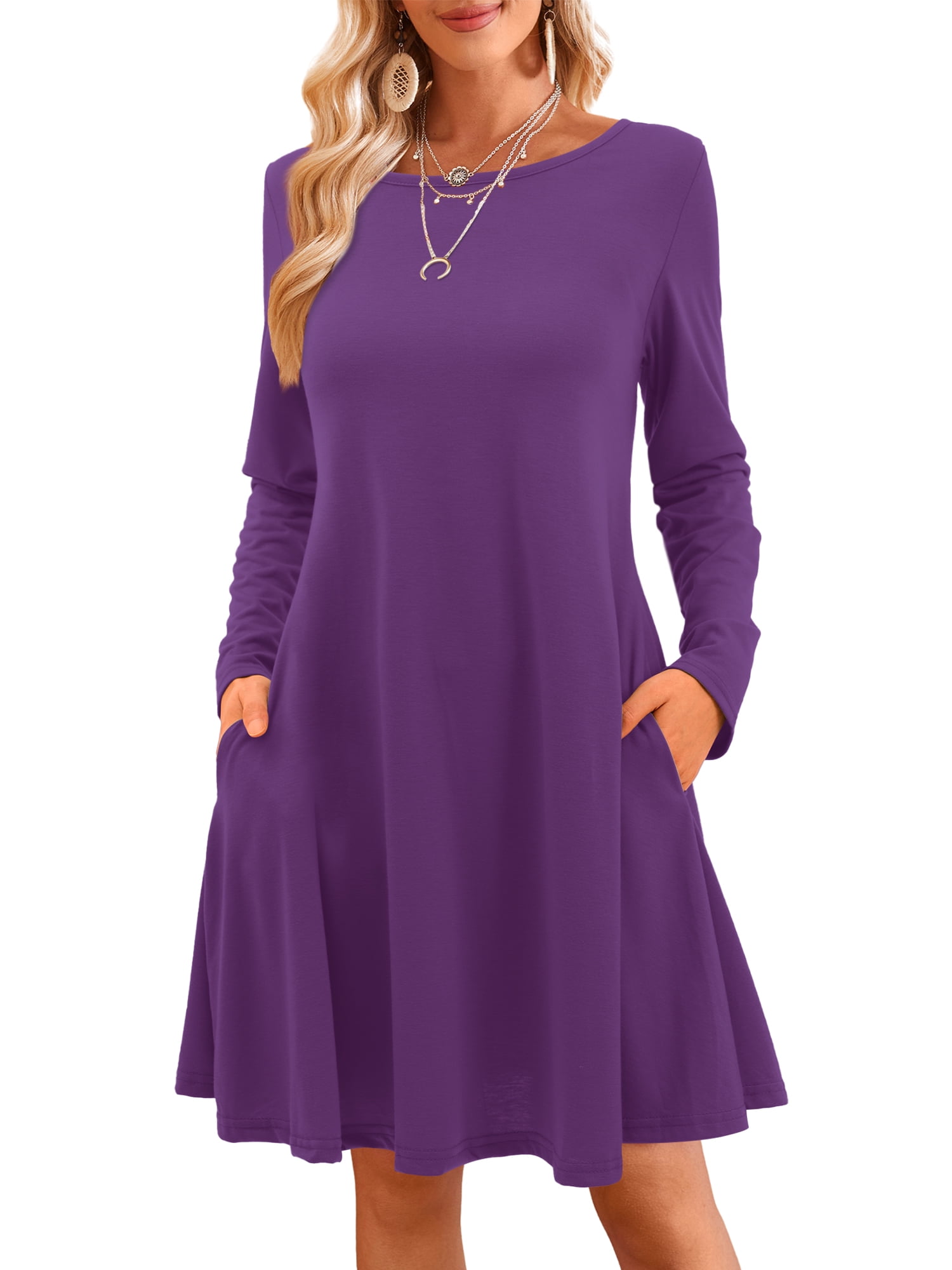 T Shirt Dress Purple Buy Tu Shirt Dress Factory Sale Captivating Comfort  Purple T Shirt