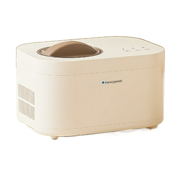 Fancypeak Ice-cream making machines, 1 Quart Ice Cream Maker Machine with Built-in Compressor, Fully Automatic, No Pre-freezing, 1 Hour Keep-cooling, Easy to Clean
