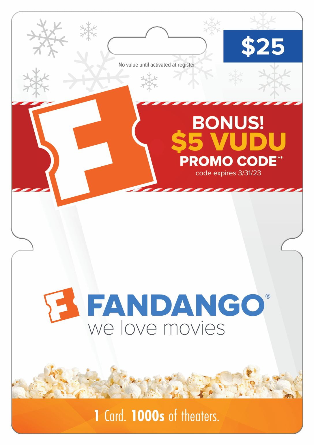 Fandango 25 + 5 VUDU bonus