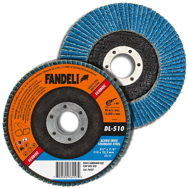 Fandeli Flap Disc 40 Grit Sanding Grinding Wheel (Pack of 5
