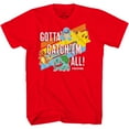 thumbnail image 1 of Fandom Republic Gotta Catch Em All Pokemon Classics Youth T-shirt, Red, 1 of 4