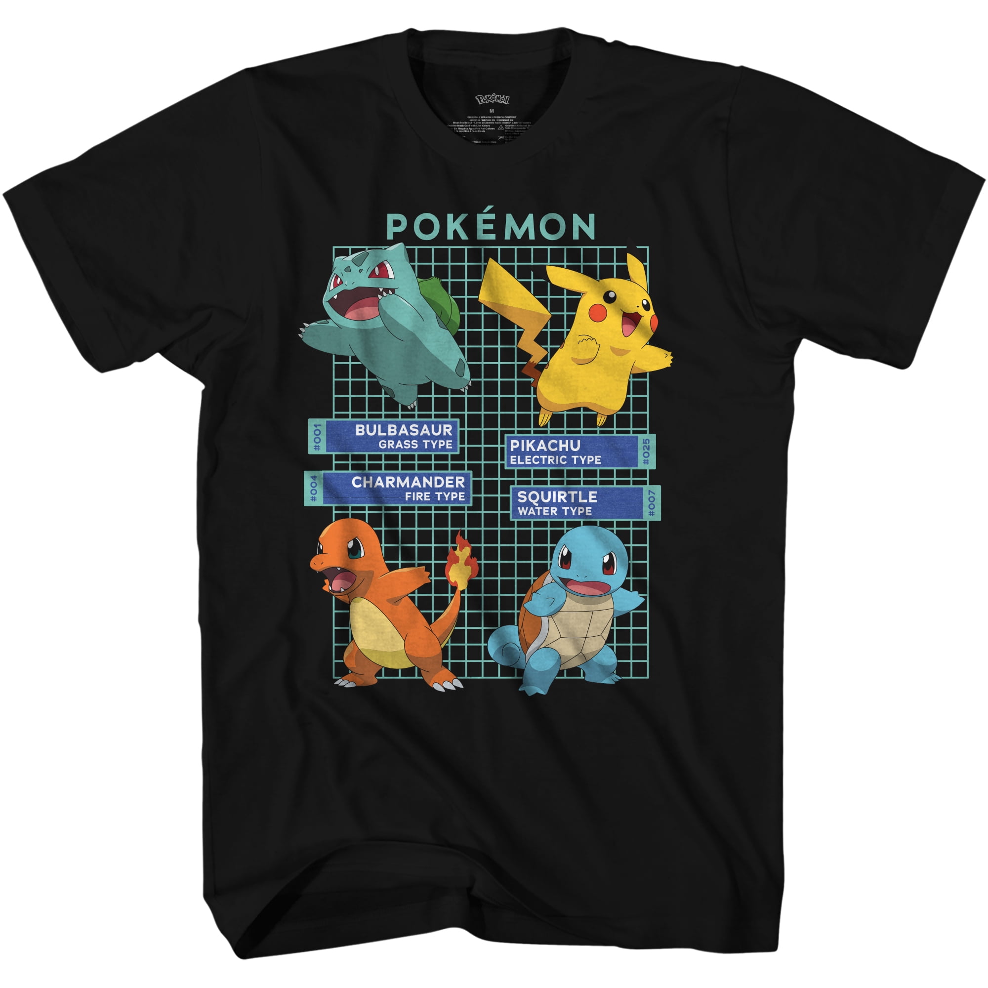 T-shirt Officiel Pokémon Homme - Bleu, Coton, Taille XXL, Neuf Avec étiquettes