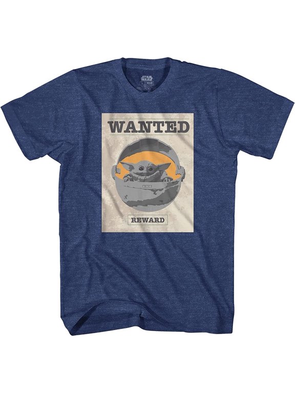 Wanted Poster T-Shirt - Men's XX-Large Navy Heather