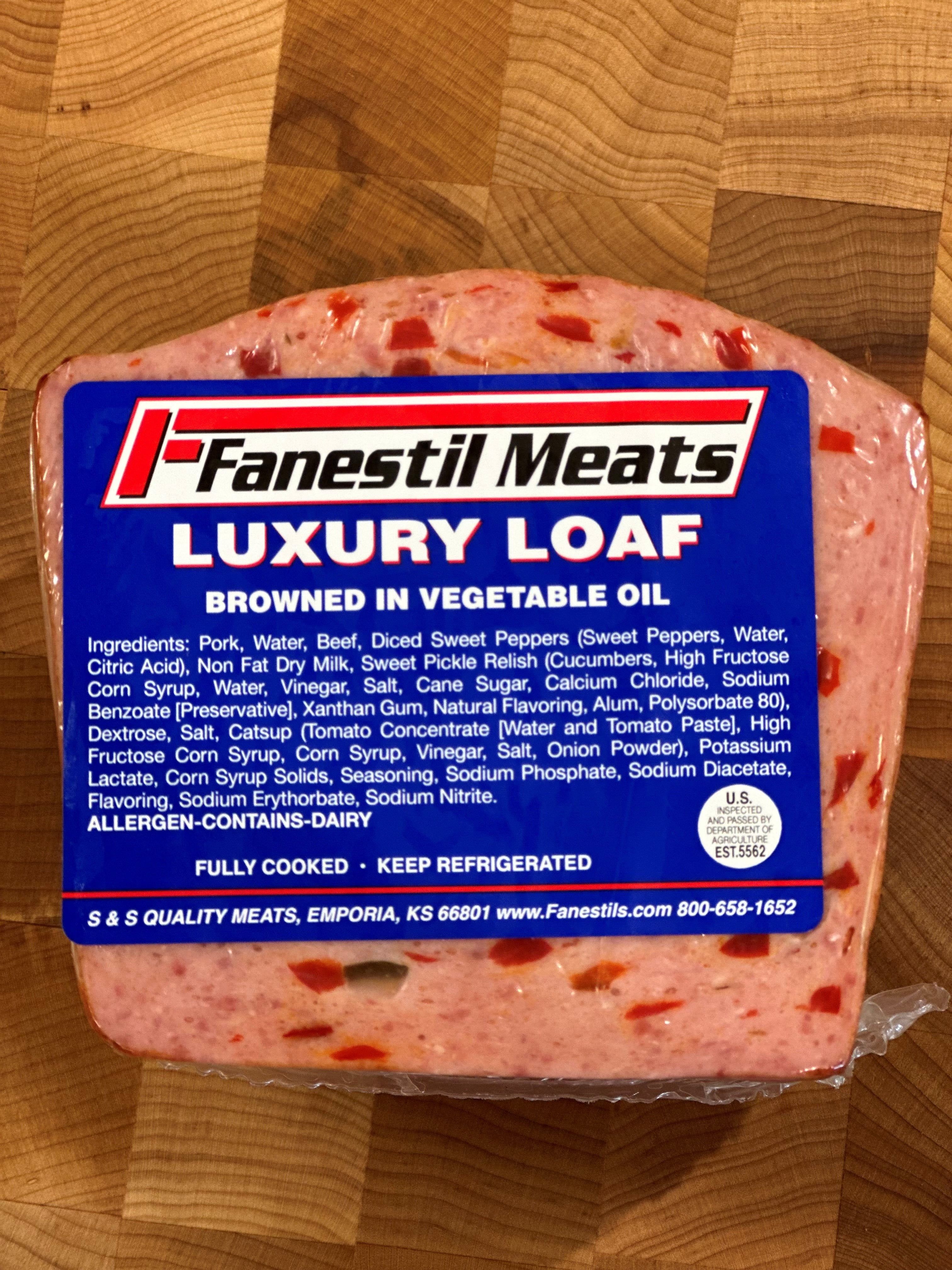 Fanestil Meats P&P Loaf, Deli Sliced