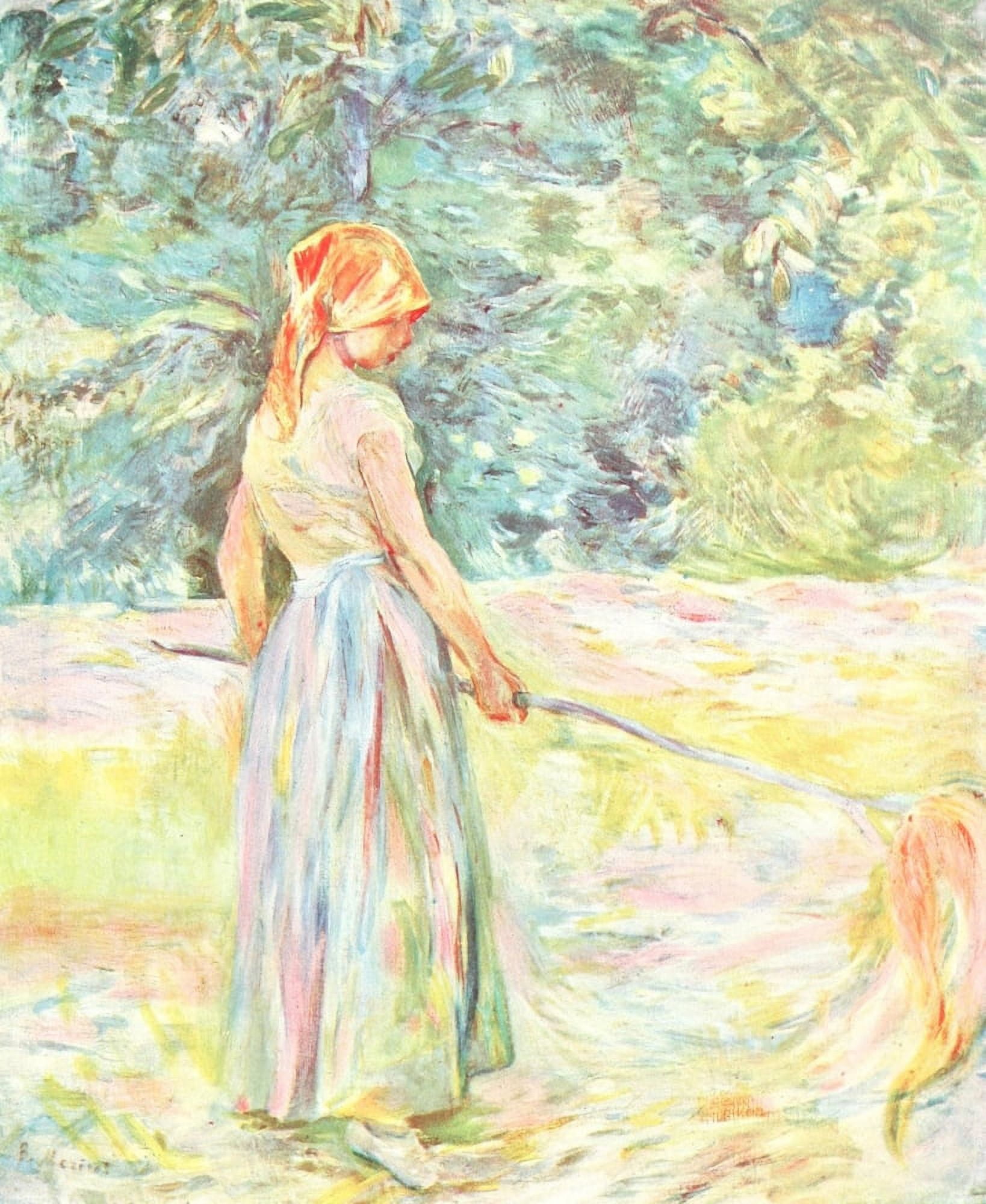 Faneuse LArt et les Artistes 8 1909 Canvas Art - Berthe Morisot (24 x 36)