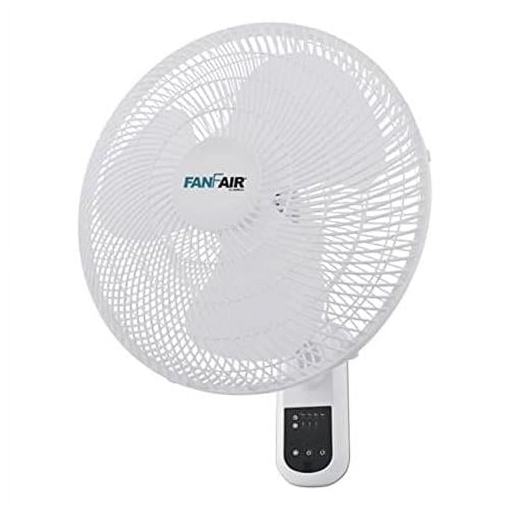 Fanfair Wall Mount Fan 16 Inch Powerful With Control, Timer, Quiet ...