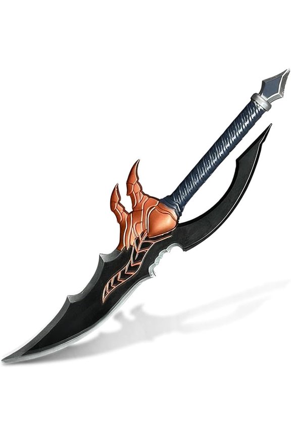 Fang Foam Prop Set for Display and Role Play, with Metallic Finish, Lightweight, Detailed Design