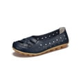 thumbnail image 1 of Fangasis Ladies Boat Shoes Casual Flats Slip On Loafers Walking Lightweight Moccasins Dark Blue 8, 1 of 2