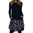 thumbnail image 1 of Fangasis Ladies Long Dress Pocket Swing Sleeve Midi Women Kaftan Loose Holiday Element 7 XL, 1 of 2