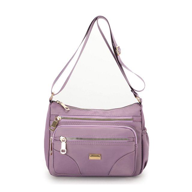 Fangasis Ladies Shoulder Bags Zipper Handbag Multi Pockets Crossbody