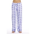 thumbnail image 1 of Fangasis Ladies Sleepwear Straight Leg Pajama Bottom Plaid PJ Pants Women Loose Sleep Trousers Casual Lounge Homewear Purple Plaid M, 1 of 2