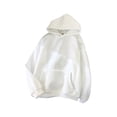 thumbnail image 1 of Fangasis Ladies Sweatshirt Fleece Hoodies Long Sleeve Hooded Tops Women Loose Fit Pullover Casual Daily Wear White XS, 1 of 2