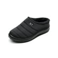 thumbnail image 1 of Fangasis Ladies Warm Casual Shoes Lightweight Fuzzy Slippers Plush Lined Flats Indoor Outdoor Fashion Snow Boots Black 8.5, 1 of 7