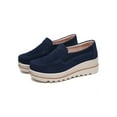 thumbnail image 1 of Fangasis Ladies Wedge Loafer Fashion Loafers Comfort Dress Shoe Office Non Slip Wedges Blue 8.5, 1 of 3