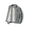 thumbnail image 1 of Fangasis Men Coat Long Sleeve Outwear Winter Warm Jacket Men's Business Overcoats Casual Grey XS, 1 of 3