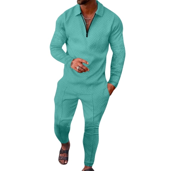 Fangasis Men Jogger Sets Two Pieces Tracksuit Set Long Sleeve Sweatshirts+Pant Outfits Mens Lounge Loungewear Regular Fit Gym HCXTZ-3 XXL