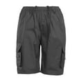 thumbnail image 1 of Fangasis Mens Beach Shorts High Waist Bottoms Drawstring Summer Short Pants Men Classic Fit Cargo Lounge Holiday Mini Trousers Dark Gray 3XL, 1 of 4