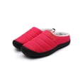 thumbnail image 1 of Fangasis Mens Casual Shoes Closed Toe Winter Shoe Plush Lined Flats Travel Warm Slippers Rose Red 9, 1 of 2