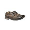 thumbnail image 1 of Fangasis Mens Dress Shoes Retro Brogues Lace Up Oxfords Office Glossy Casual Shoe Brown 1# 11, 1 of 2