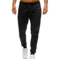 thumbnail image 1 of Fangasis Mens Pants High Waisted Trousers Drawstring Bottoms Men Casual Loungewear Thick Jogger Sweatpants Black 3XL, 1 of 7