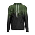 thumbnail image 1 of Fangasis Mens Sweatshirts+Pant Outfits Two Pieces Tracksuit Set Hooded Jogger Sets Men Lounge Loungewear Casual Winter Hoodies Sweatsuit Style D 3XL, 1 of 5