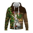 thumbnail image 1 of Fangasis Mens Xmas Hooded Tops 3D Print Sweatshirt Long Sleeve Christmas Hoodies Men Regular Fit Sweatshirts Casual Party Pullover Style N 2XL, 1 of 2