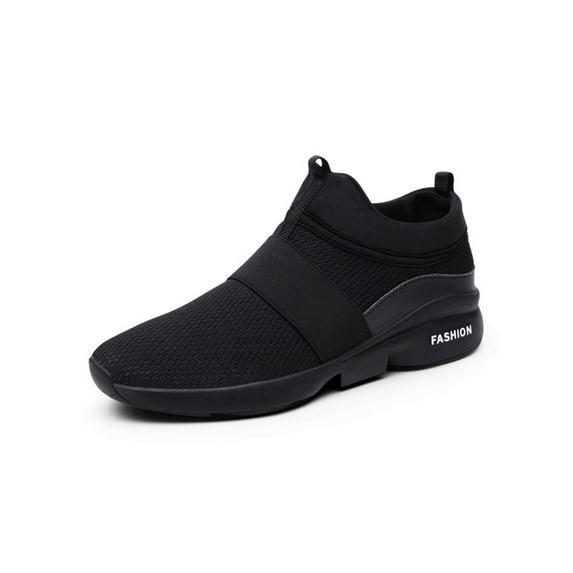 Fangasis Unisex Casual Sneaker Non-slip Sneakers Flat Trainers Outdoor Lightweight Walking Shoes Black 10.5